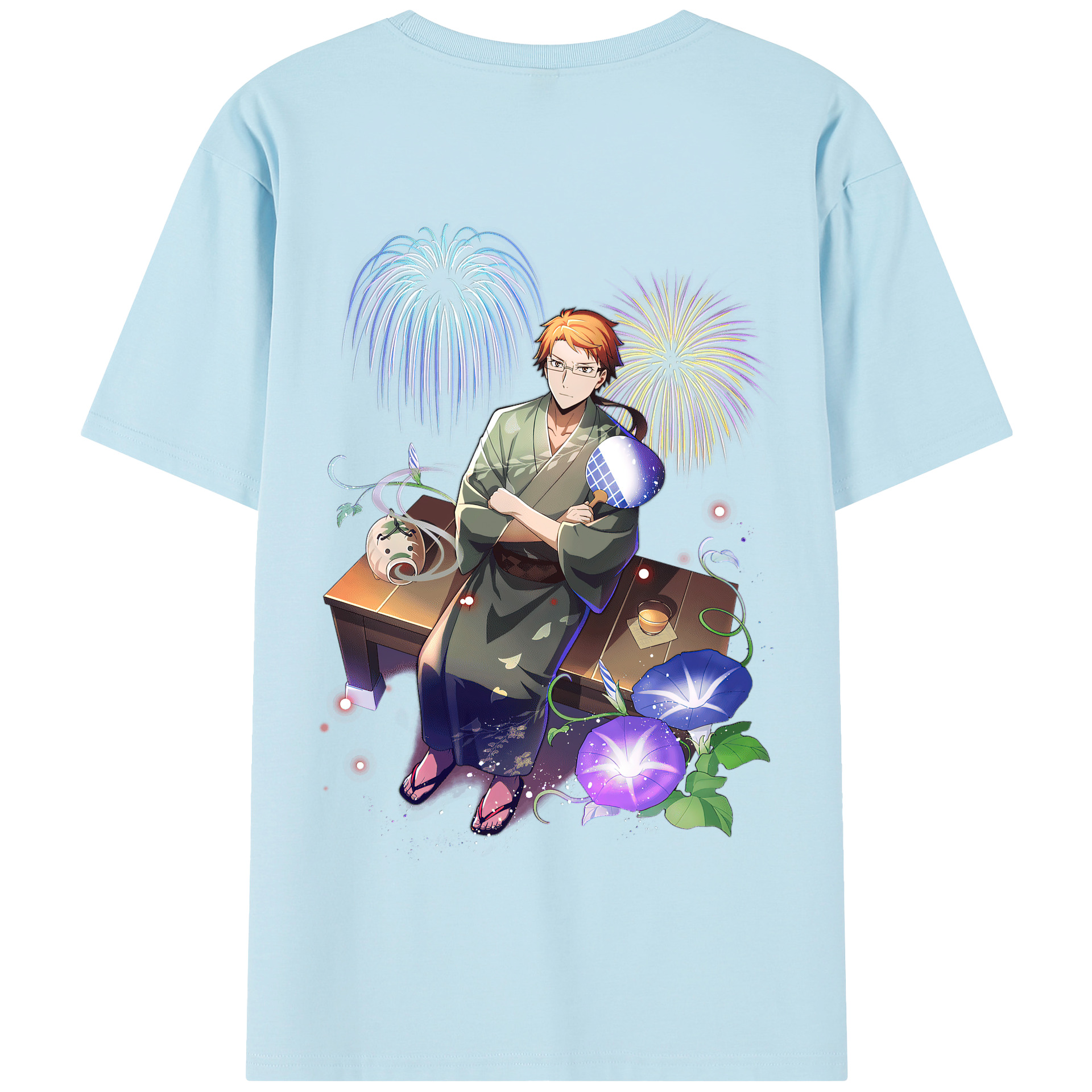 （画像用） 文豪ストレイドッグス Bungo Stray Dogs 綿100％半袖Tシャツ（背面プリント）